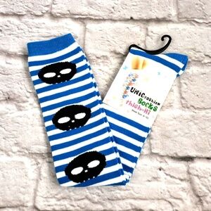 💚Unicfashion Socks thigh-hi  Skull